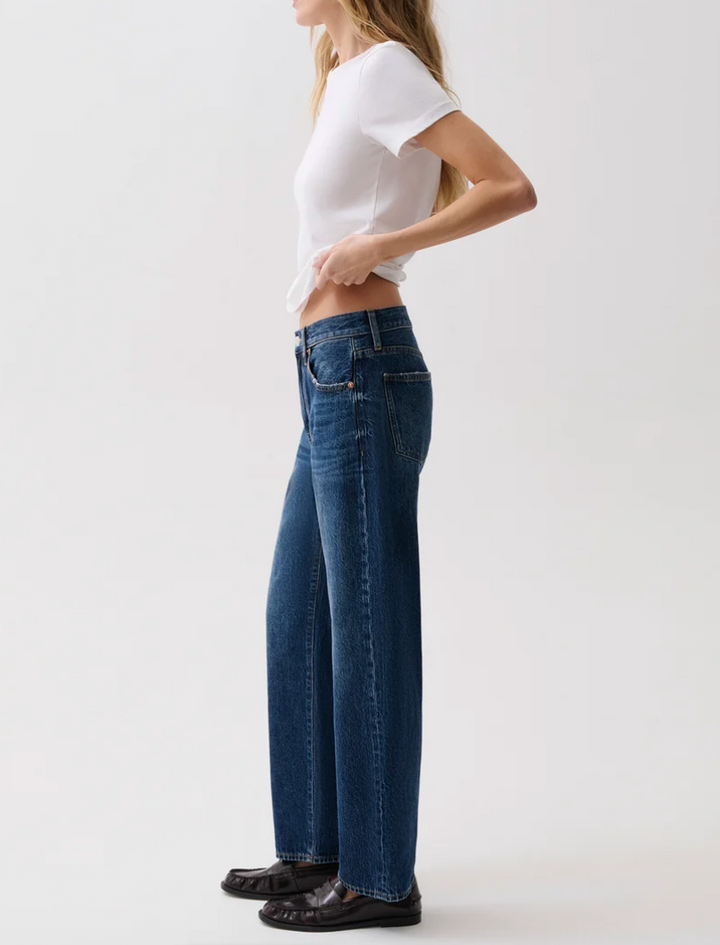 Lexi Mid Rise Bowed Straight Moonwave