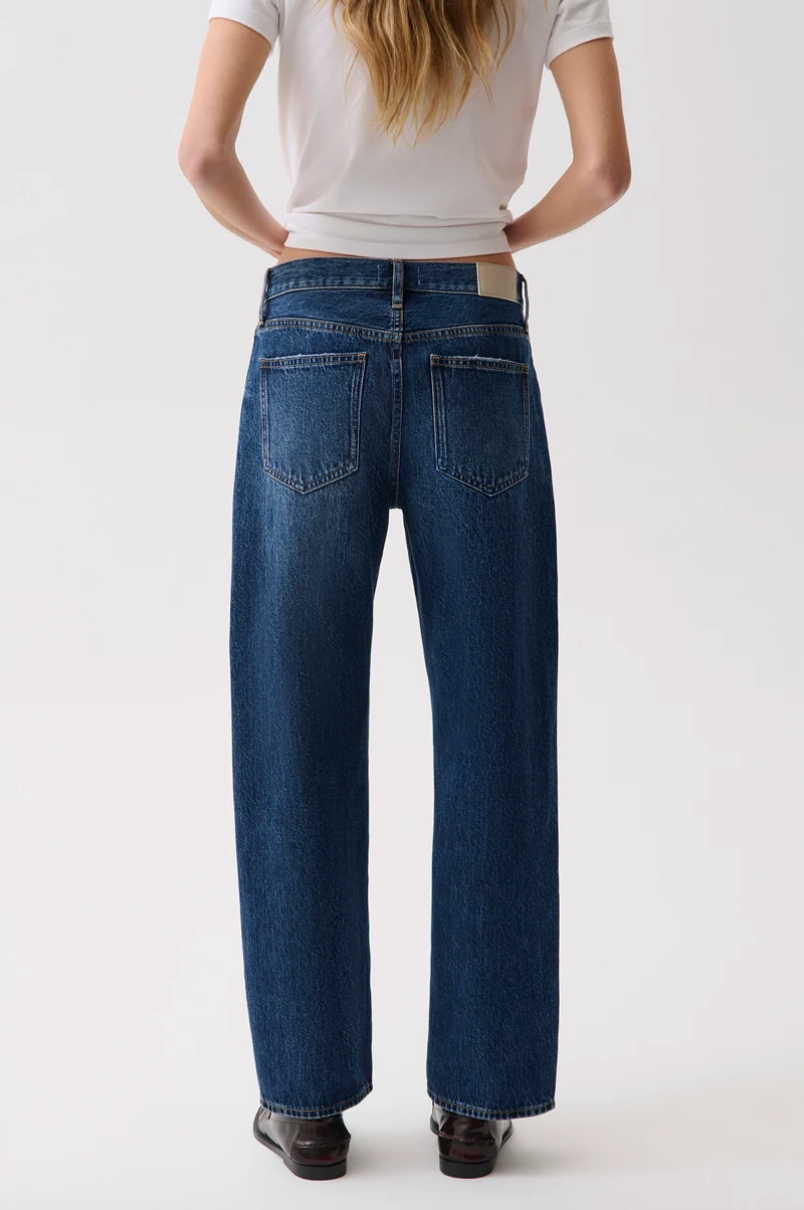 Lexi Mid Rise Bowed Straight Moonwave