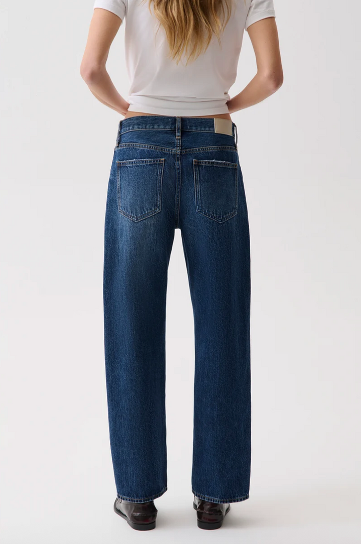 Lexi Mid Rise Bowed Straight Moonwave