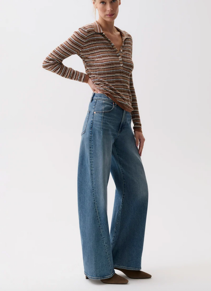 Kyra High Rise Bowed Wide Leg Eureka