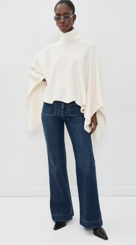 Orly Turtleneck Cape Sweater