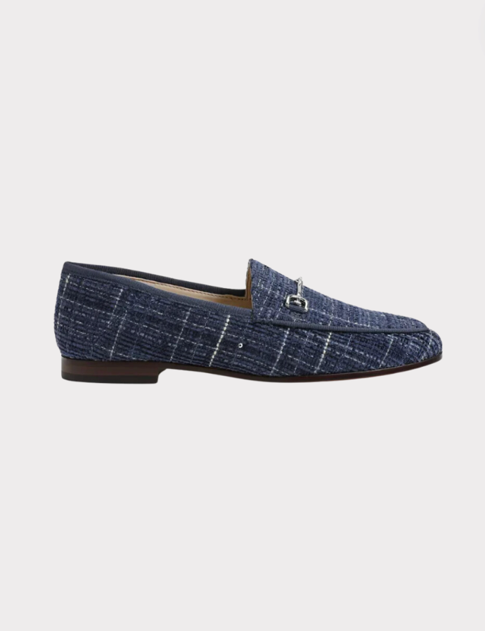 Loraine Bit Loafer Blue Tweed