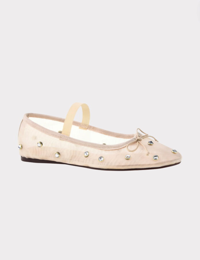 Adette Stone Mesh Flat