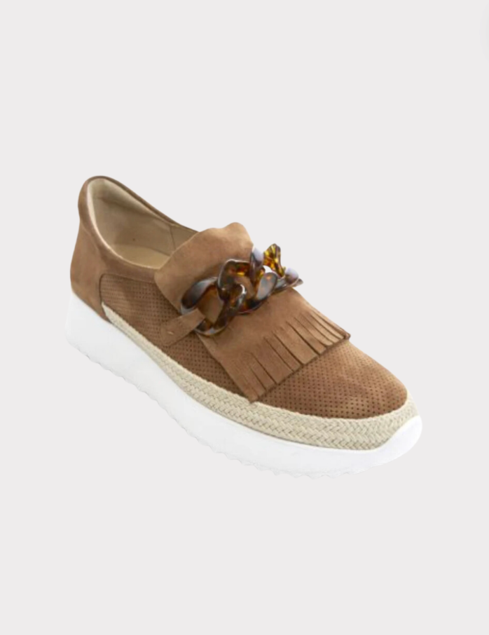 Qerene Sneaker Cuoio Suede