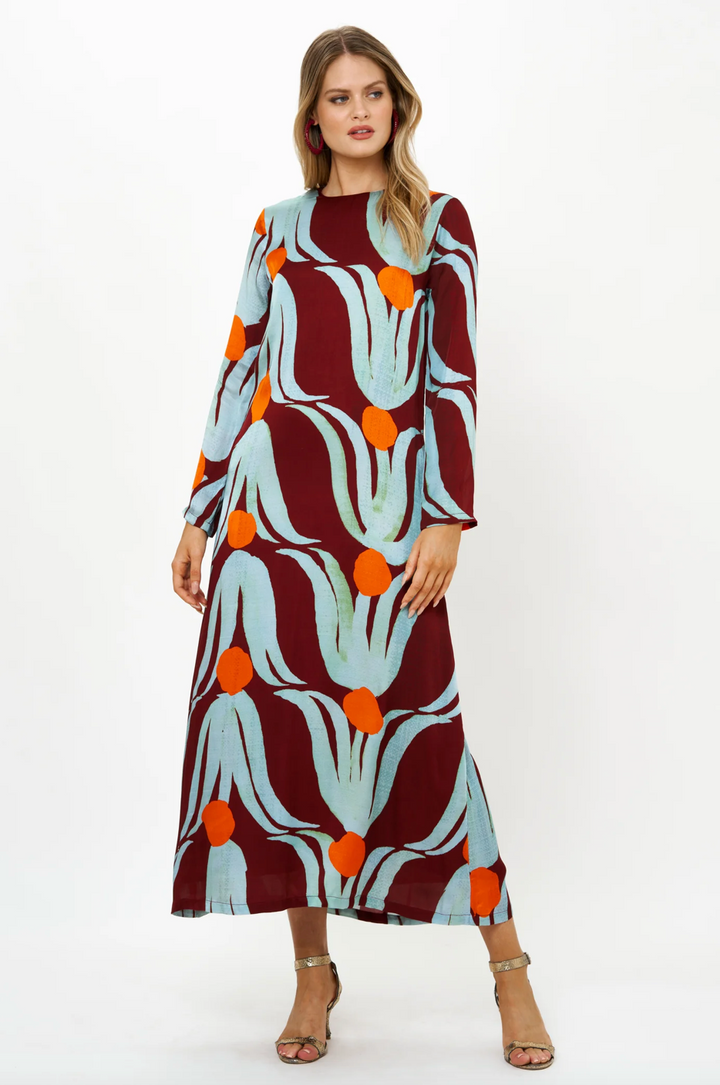 Long Sleeve Shift Maxi