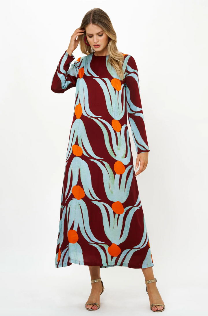 Long Sleeve Shift Maxi