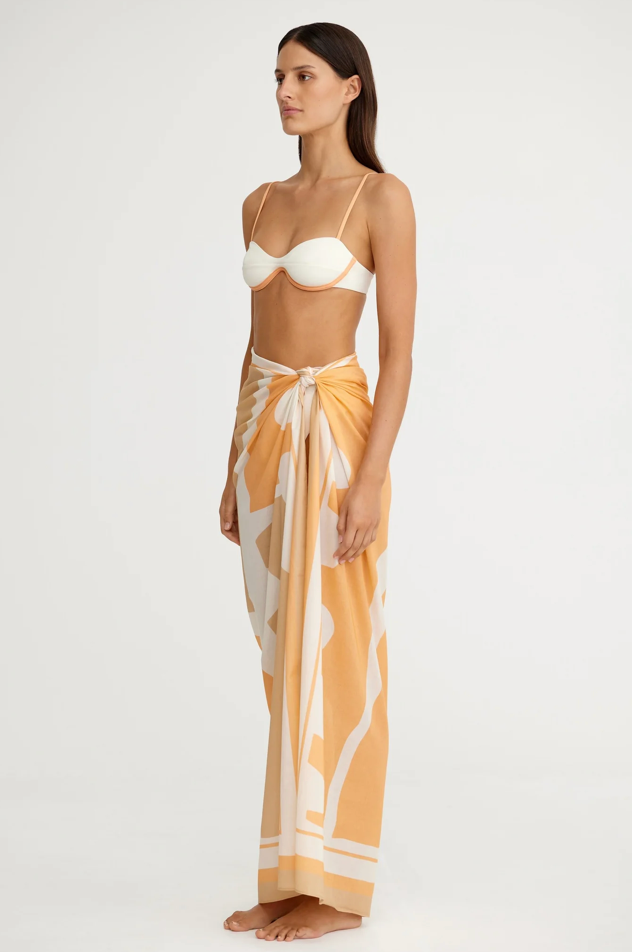 Marcela Sarong Apricot Shapes