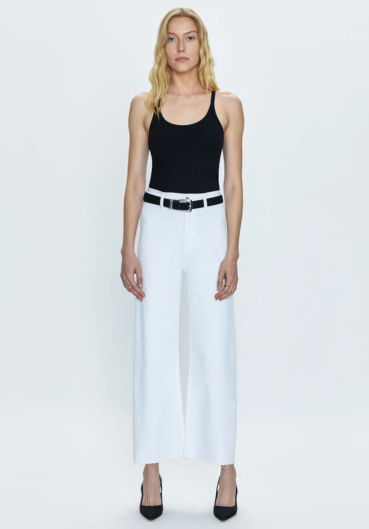 Penny High Rise Wide Leg Crop Blizzard