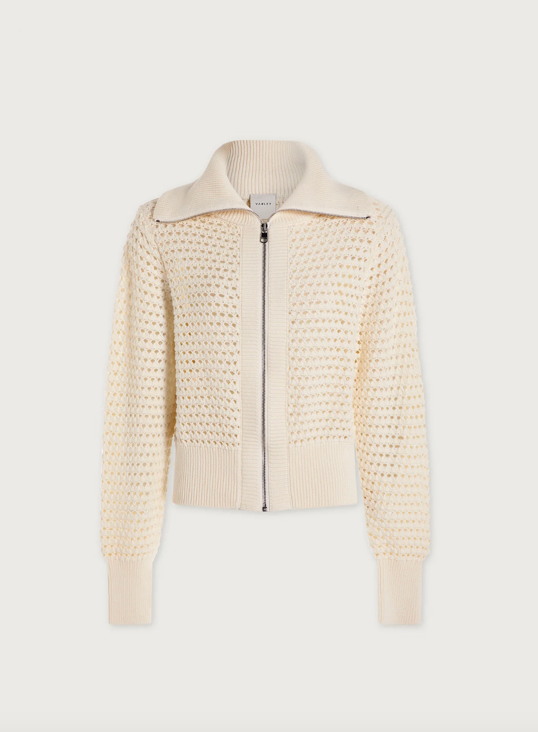 Eloise Full Zip Knit Egret