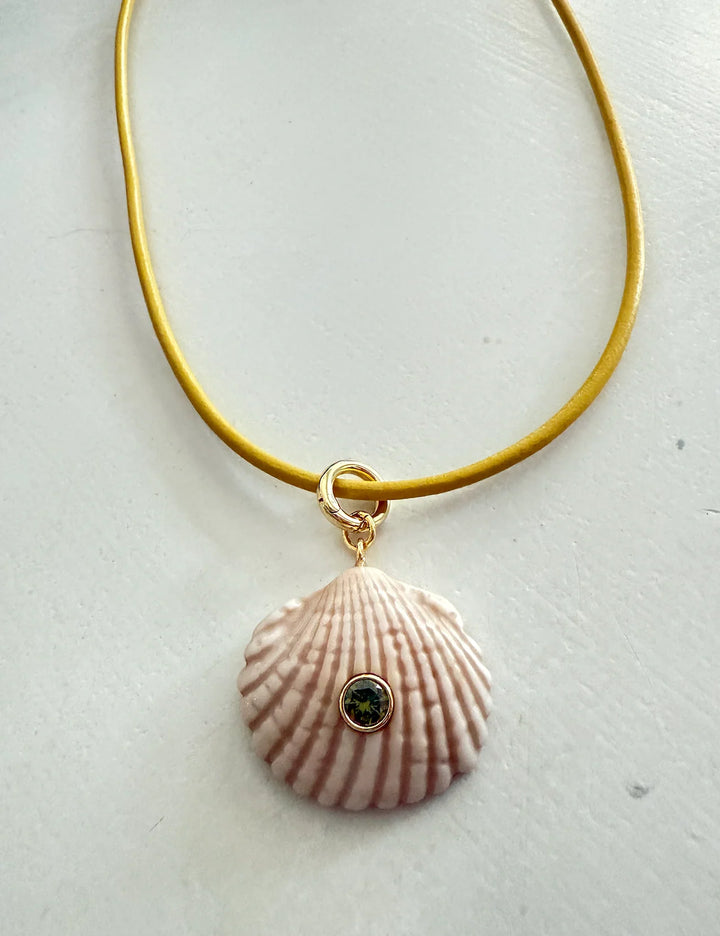 Beach Combing Necklace Yellow / Coconut