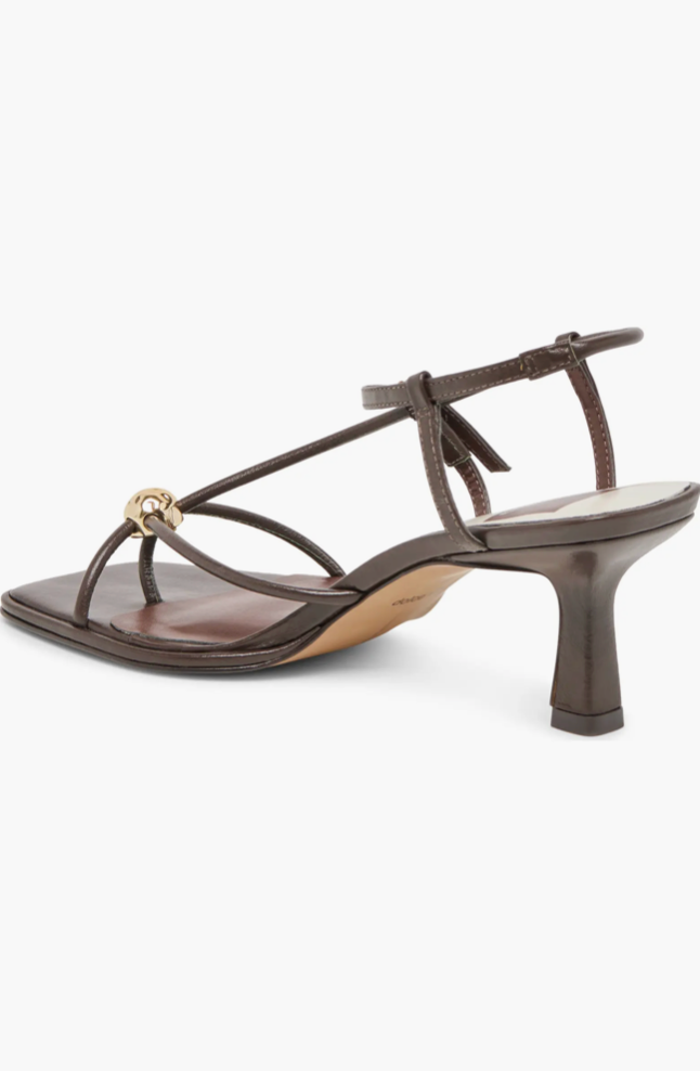 Mylee Heels Dark Brown Leather