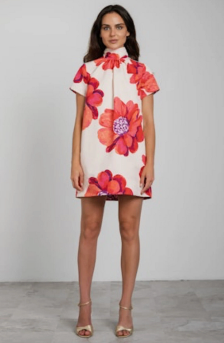 Rory Dress Butter/Coral