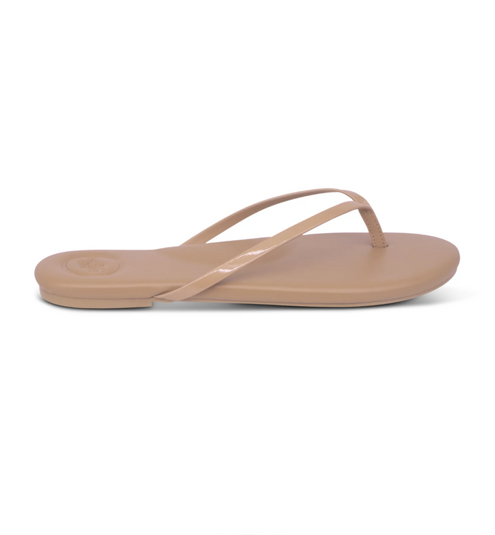 Indie Sandal Nude with Patent Strap