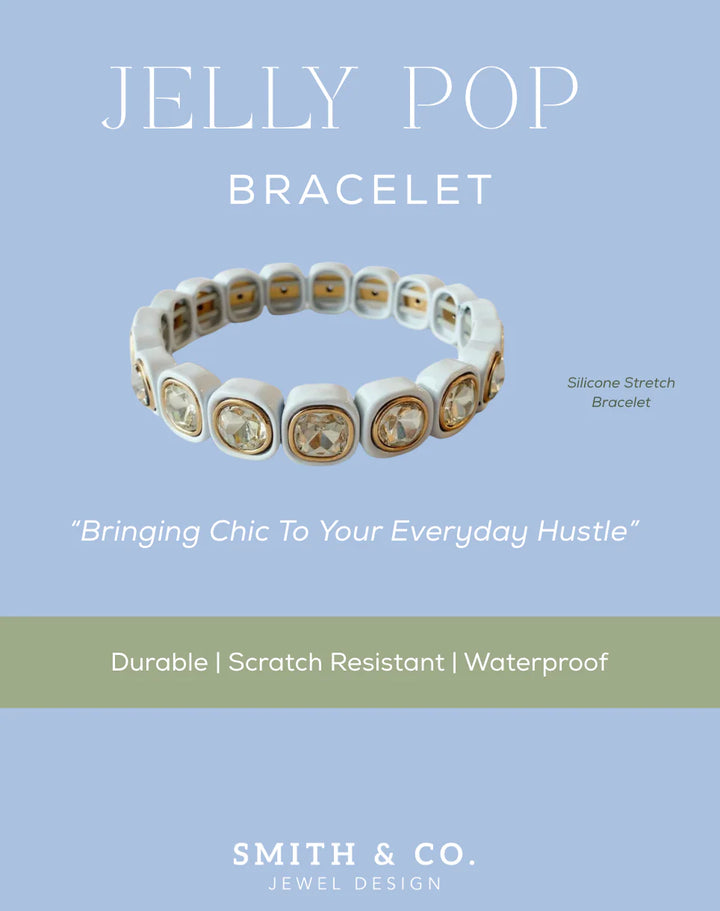 Jelly Pop Bracelet White