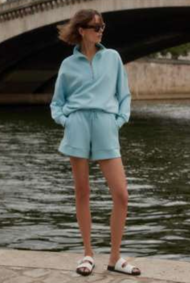Atrium High Rise Short 4.5 Porcelain Blue