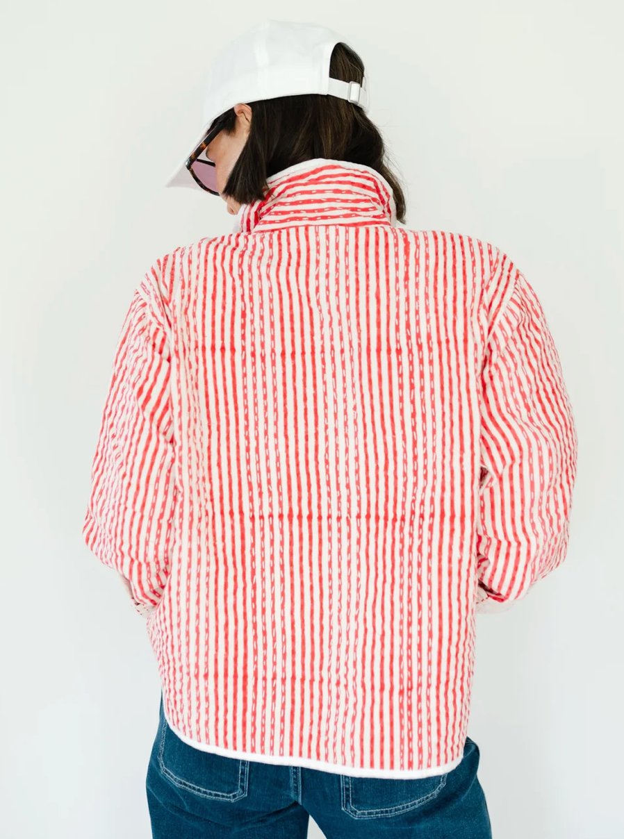 Birdie Jacket Red Stripe