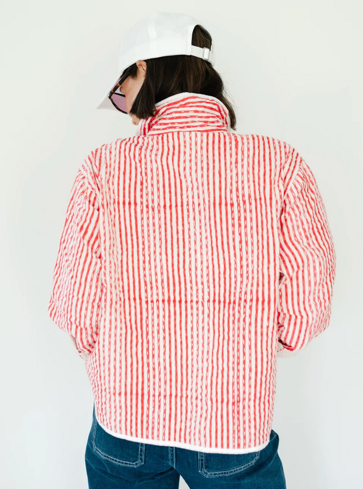 Birdie Jacket Red Stripe