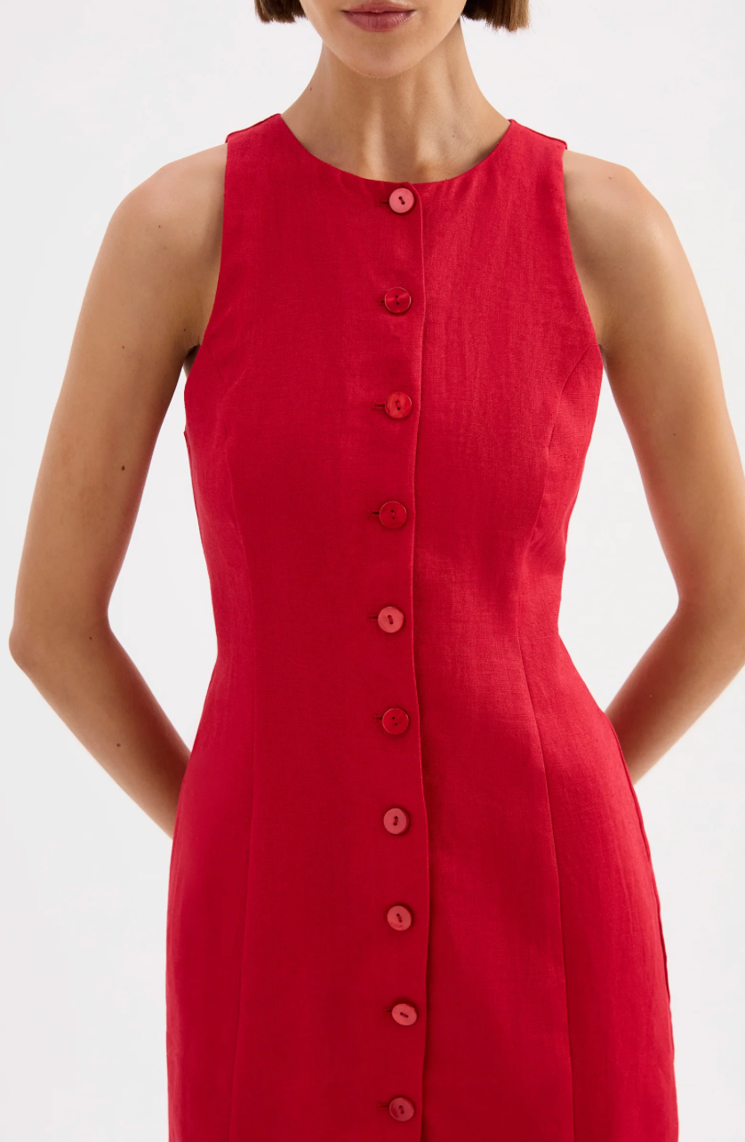 Mazi Linen Mini Dress