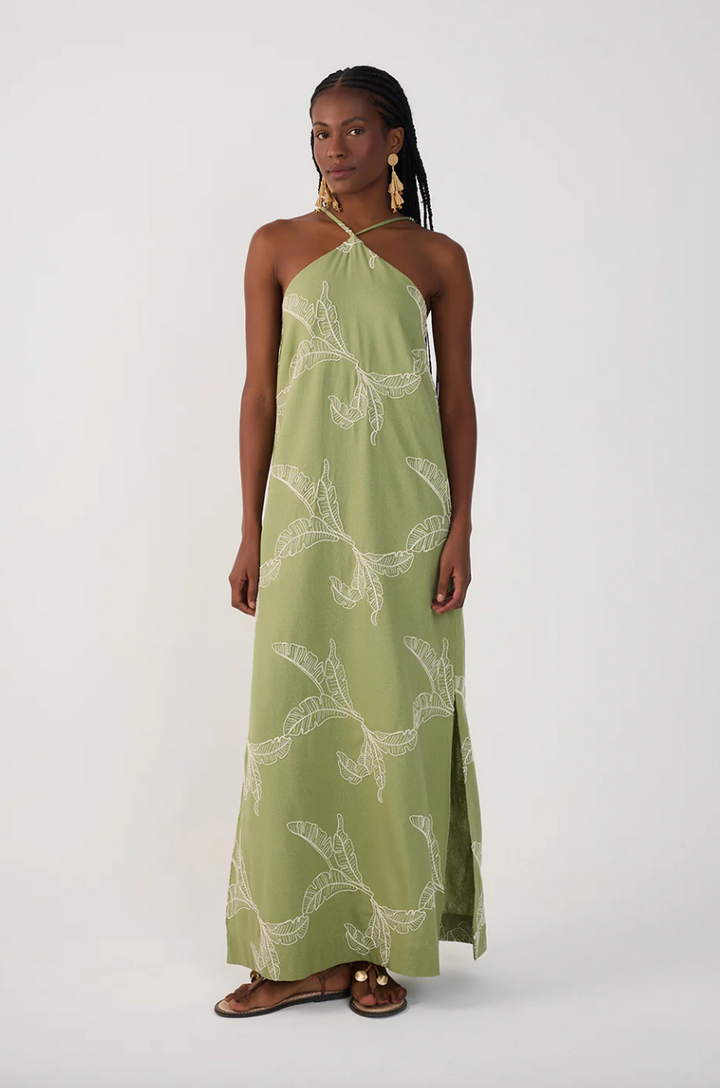 Nature Halter Maxi Dress