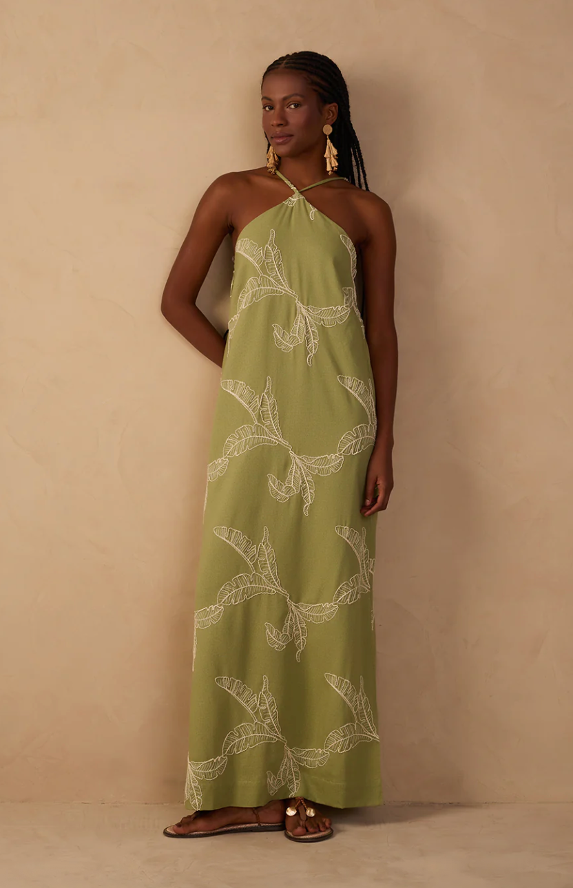 Nature Halter Maxi Dress