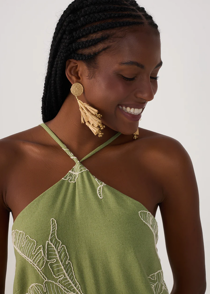 Nature Halter Maxi Dress
