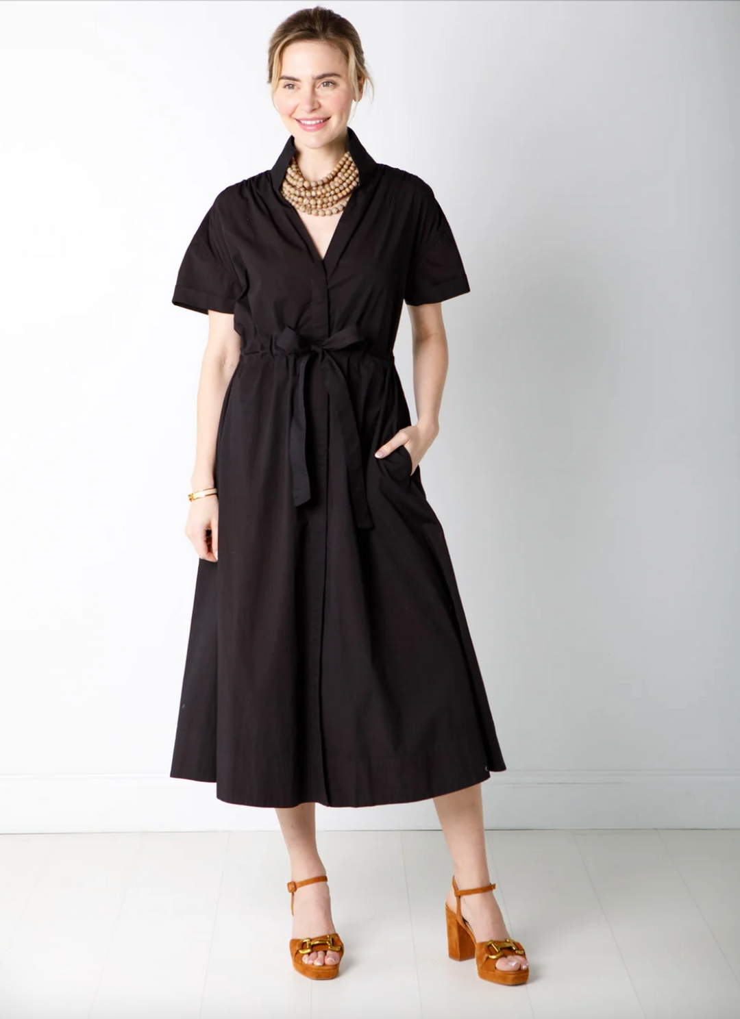 Bria Dress Solid Black