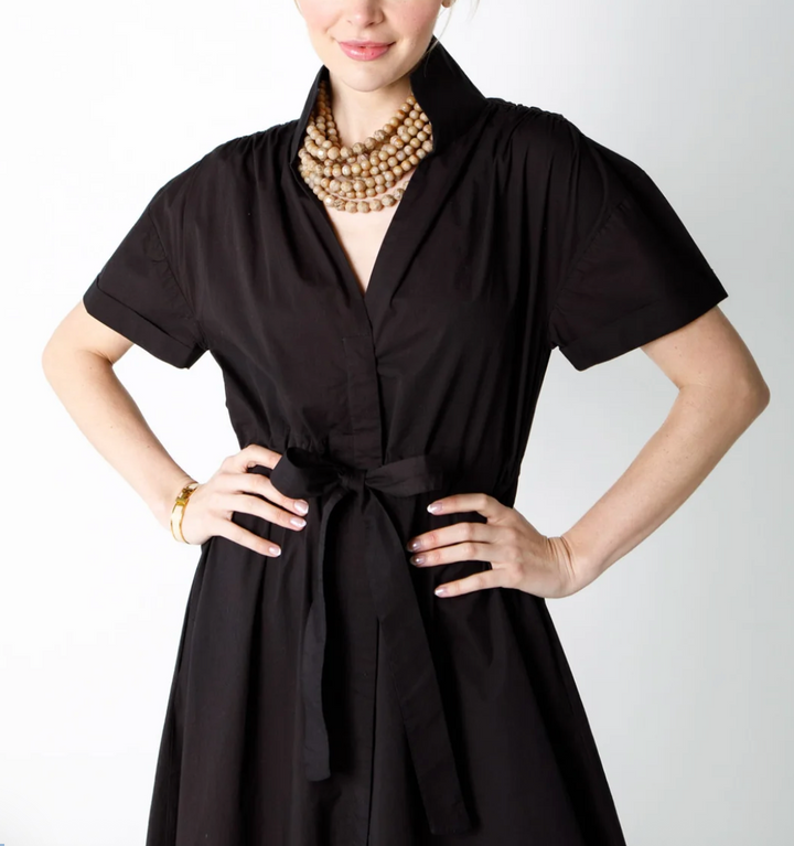 Bria Dress Solid Black