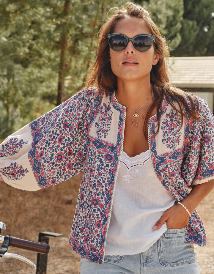 Della Jacket Blue/Pink