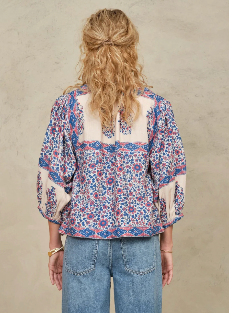Della Jacket Blue/Pink