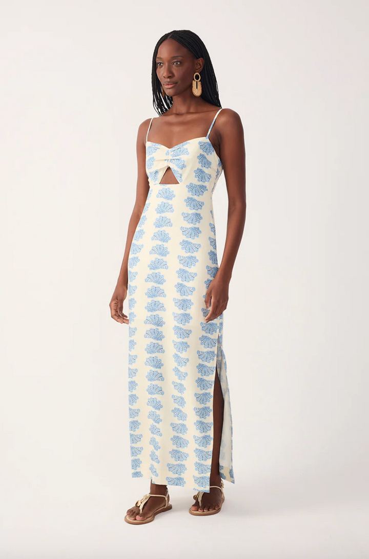 Aquarium Linen Maxi Dress