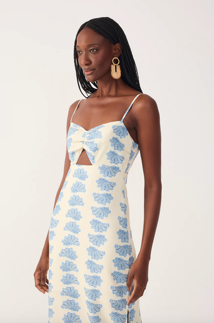 Aquarium Linen Maxi Dress