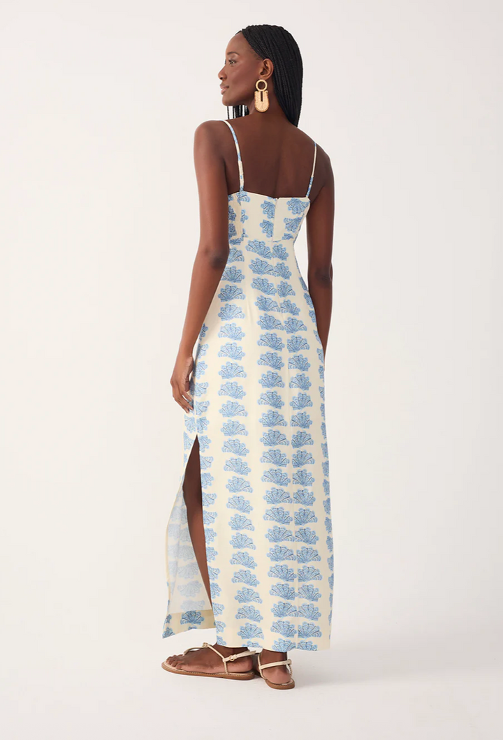 Aquarium Linen Maxi Dress