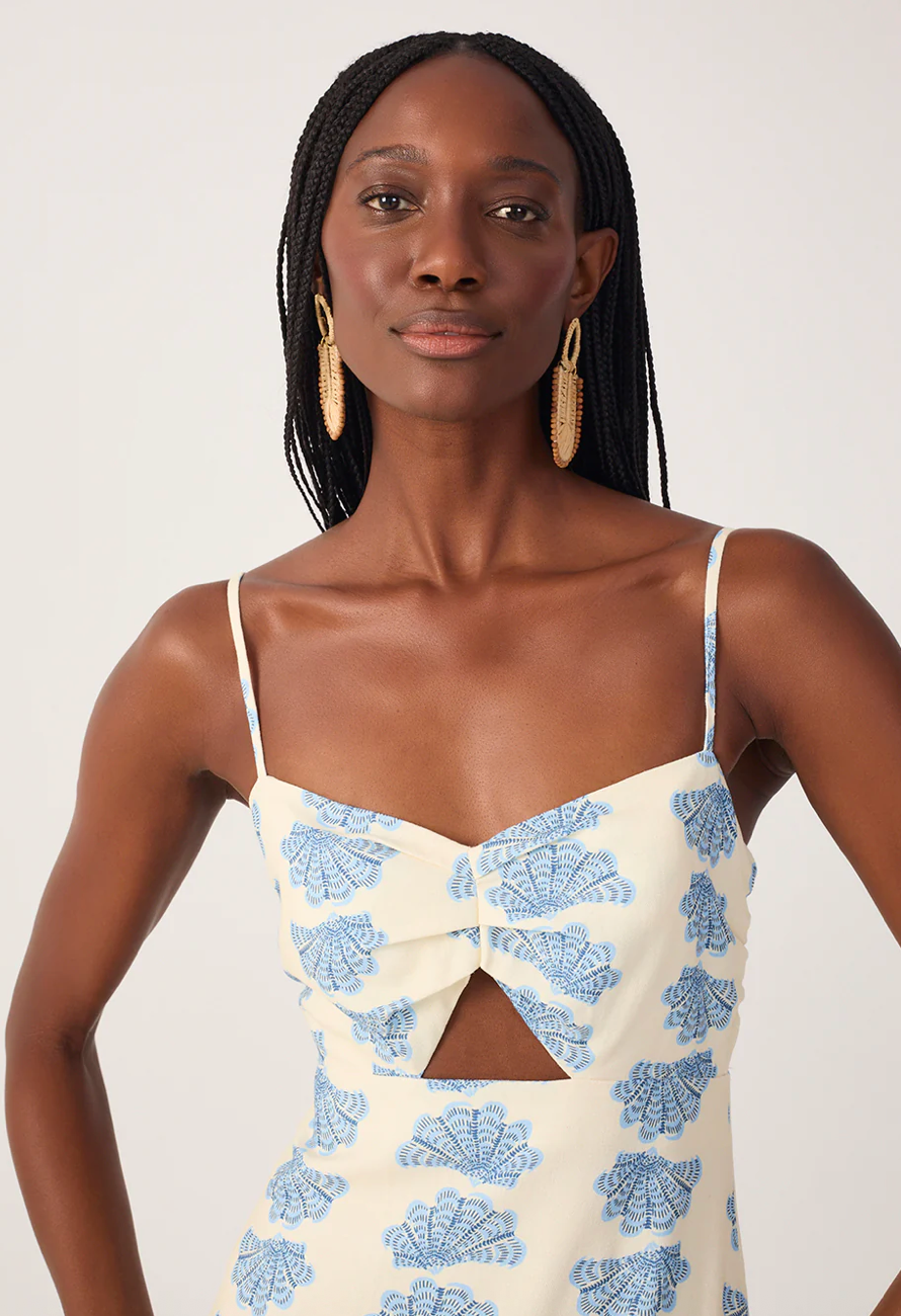 Aquarium Linen Maxi Dress