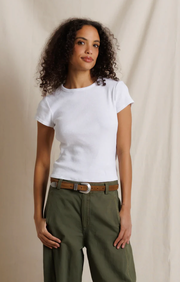 Macy Fitted Tee White