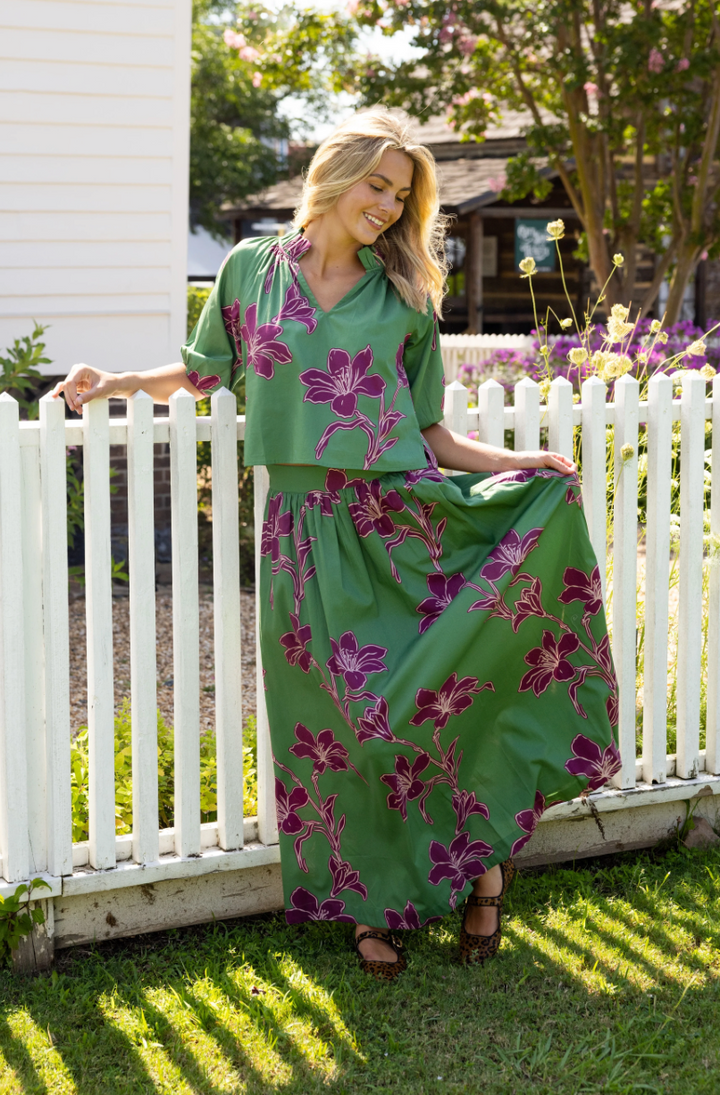 Maeve Skirt Verde Orchid