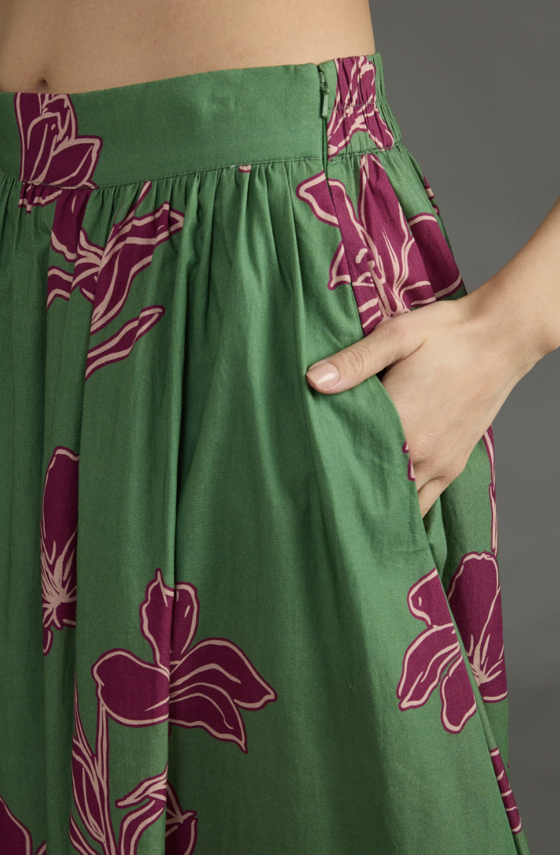 Maeve Skirt Verde Orchid