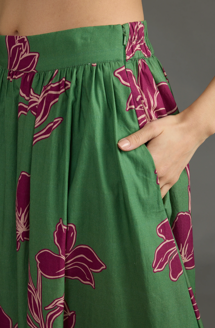 Maeve Skirt Verde Orchid