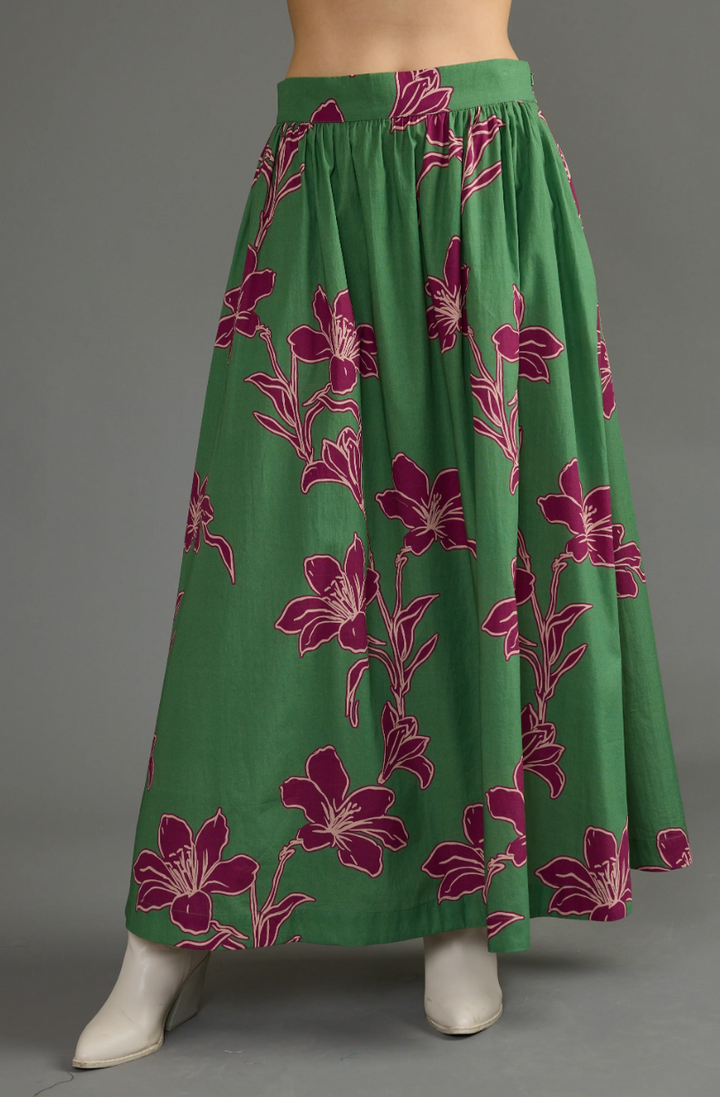 Maeve Skirt Verde Orchid