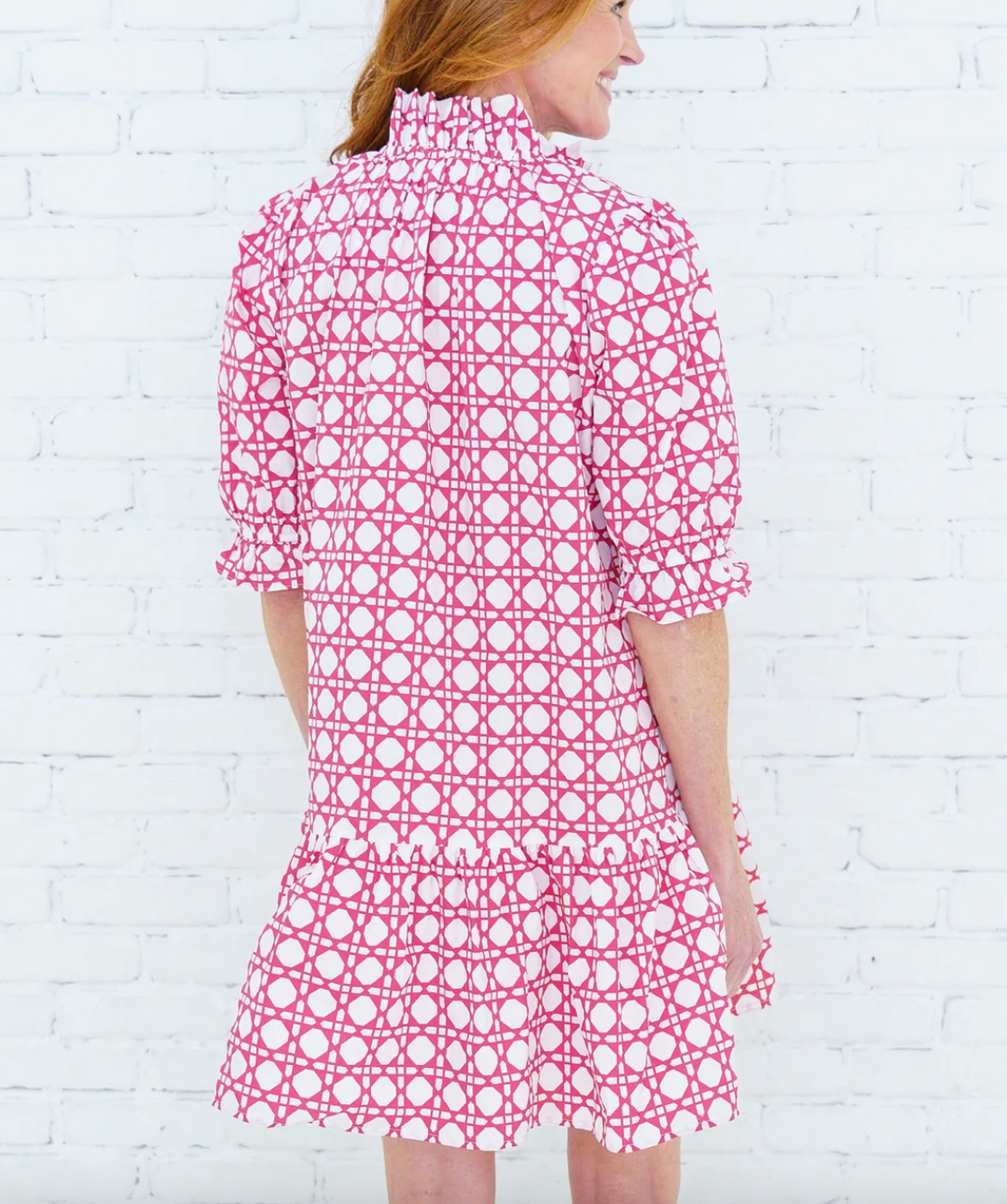 Clare Basket Dress Red