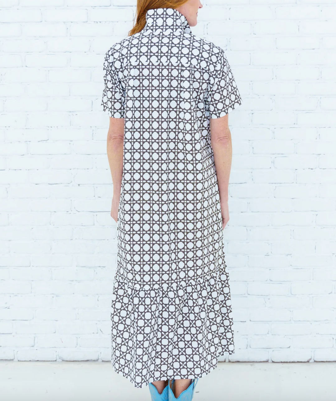 Maddie Basket Dress Brown