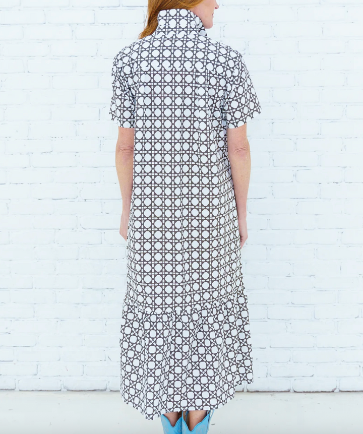 Maddie Basket Dress Brown