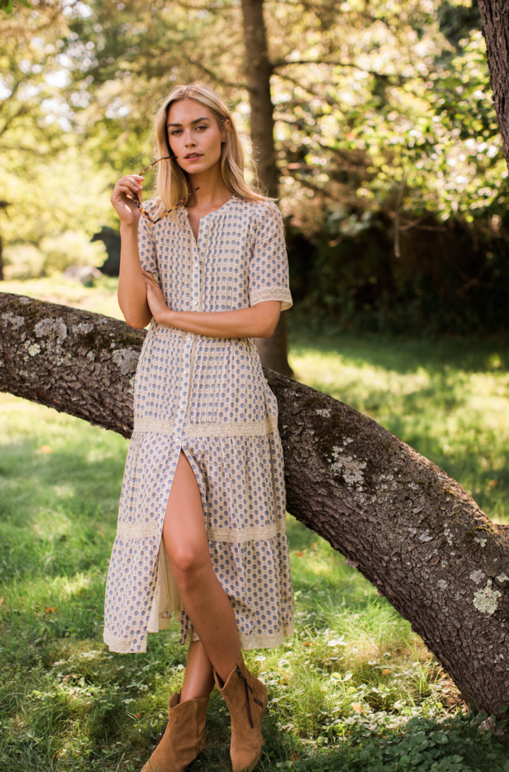 Eve Dress Blue Mini Petunia