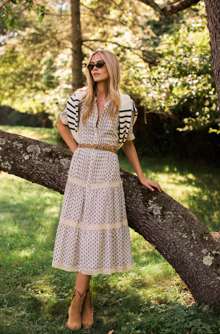Eve Dress Blue Mini Petunia
