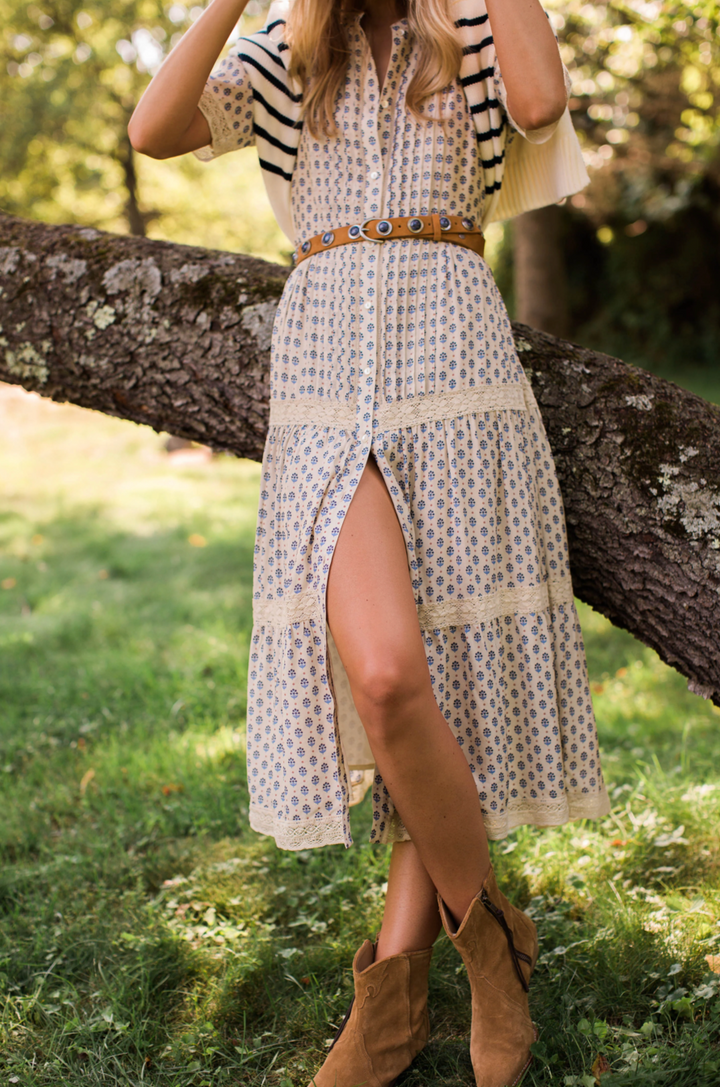 Eve Dress Blue Mini Petunia