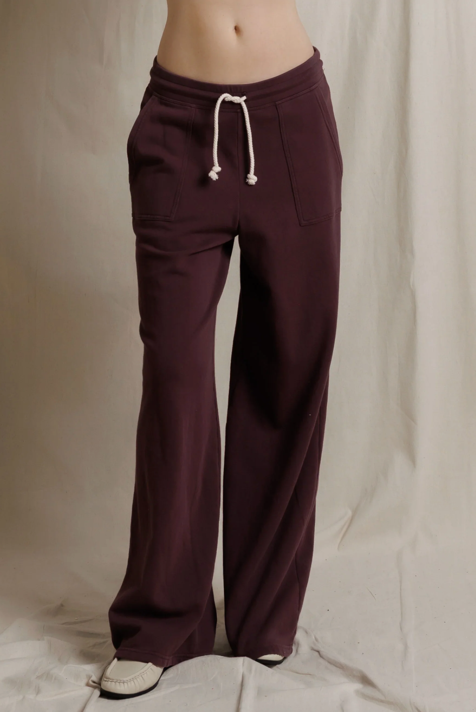 Noa French Terry Sweatpants Cherry Lacquer