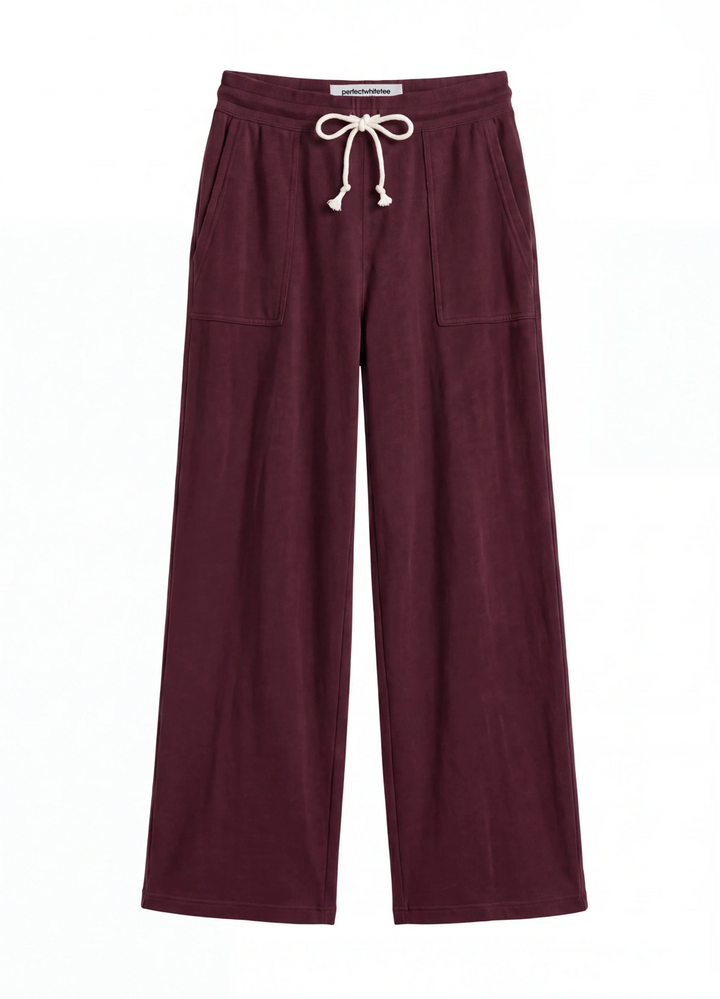 Noa French Terry Sweatpants Cherry Lacquer