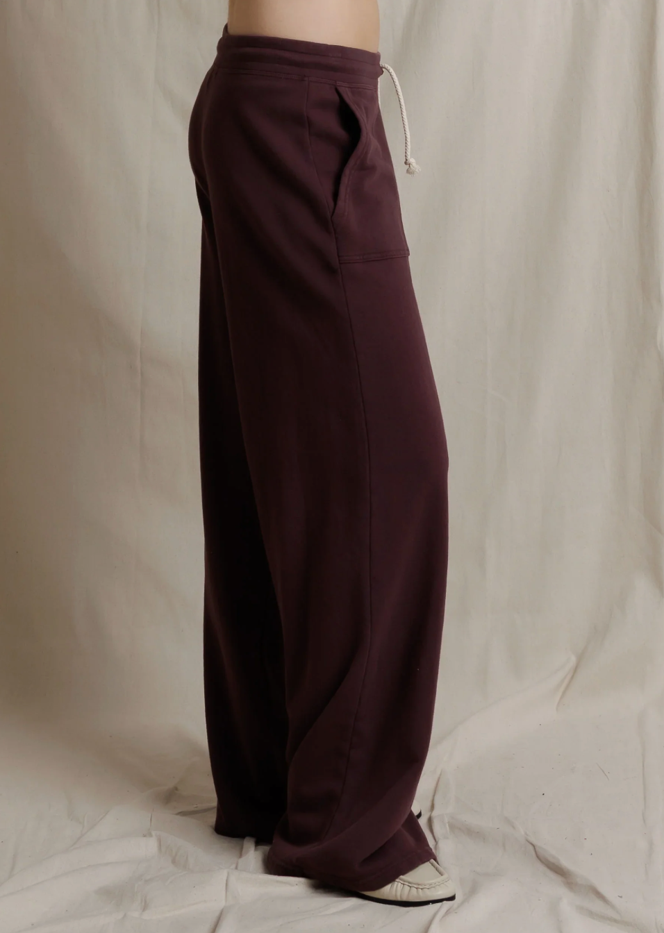 Noa French Terry Sweatpants Cherry Lacquer