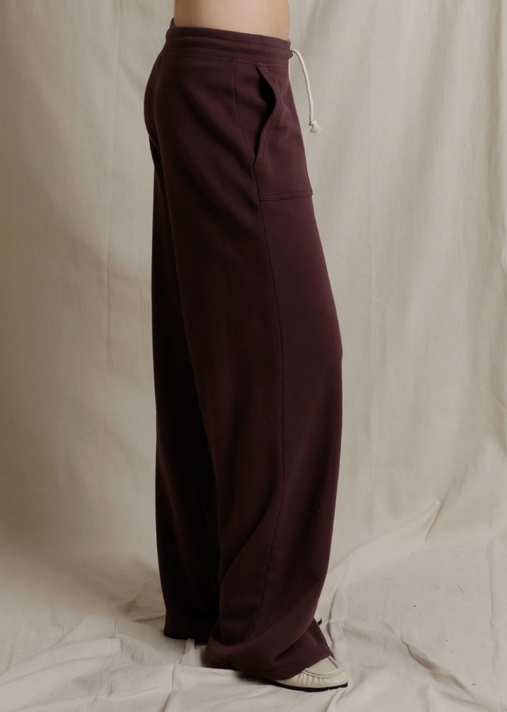 Noa French Terry Sweatpants Cherry Lacquer