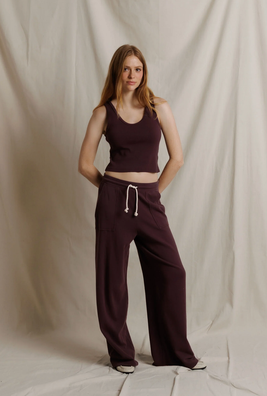 Noa French Terry Sweatpants Cherry Lacquer