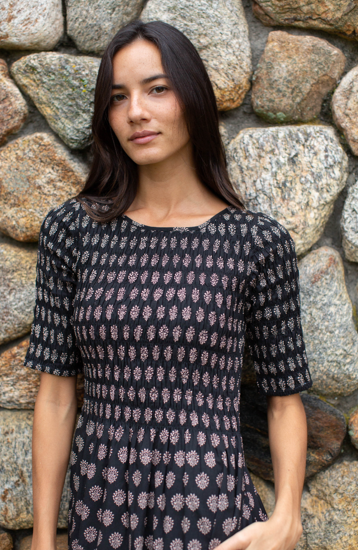 Whitby Dress Black Meadow